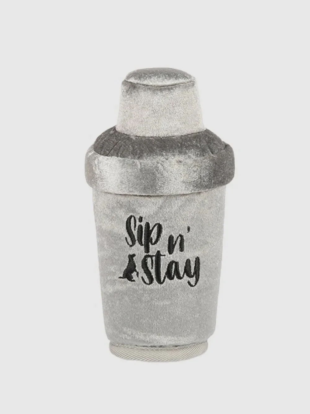 🔥3/$30 NWT P.L.A.Y. Barktender Dogtail Shaker Cocktail Plush Squeaker Dog Toy